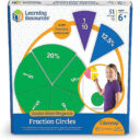 Learning Resources LER1616 DoubleSided Magnetic Fraction Circles in UAE