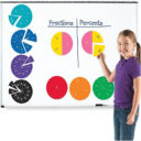 Learning Resources LER1616 DoubleSided Magnetic Fraction Circles in UAE - view 2