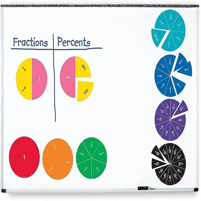 SPRM-LER1616-05 Learning Resources LER1616 DoubleSided Magnetic Fraction Circles in UAE - view 5