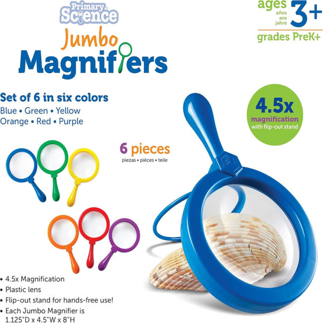 SPRM-LER2774-05 Learning Resources Jumbo Magnifiers Set of 1 in UAE - view 5