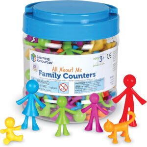 Learning Resources All About Me Family Counters Assorted Colors and Shapes Set of 72 Ages 3 Multicolor standart