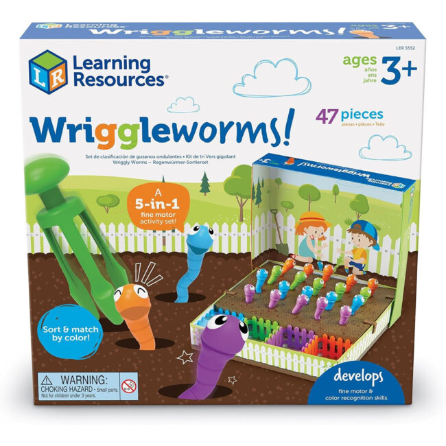 Learning Resources Wriggleworms Fine Motor Activity Set Toddler Fine Motor Skills Ages 3 Multi in UAE - view 4