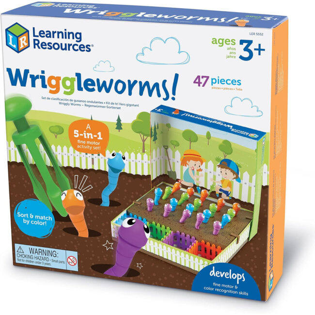 Learning Resources Wriggleworms Fine Motor Activity Set Toddler Fine Motor Skills Ages 3 Multi in UAE - view 5