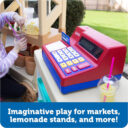 Learning Resources Pretend Play Calculator Cash Register Classic Counting Toy Kids Cash Register 73 Pieces Ages 3 in UAE - view 3