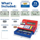 Learning Resources Pretend Play Calculator Cash Register Classic Counting Toy Kids Cash Register 73 Pieces Ages 3 in UAE - view 2