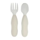 Beaba Set of 2 Stainless Steel Pre Cutlery VelvetGrey in UAE - view 5