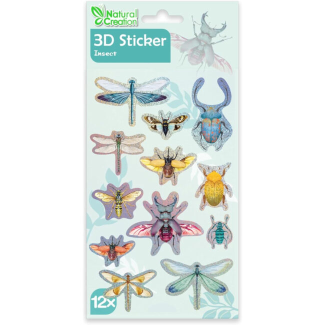 6920773320867-02 Avenir 3D Stickers 10 pack Insect Multicolour These beautiful and realisticlooking 3D stickers pop out to showcase a gorgeous collection ages 3 in UAE - view 2