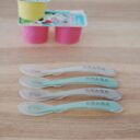 Beaba Silicone 2nd Age Spoon Set of 4 Velvet Grey Sage Green in UAE - view 2