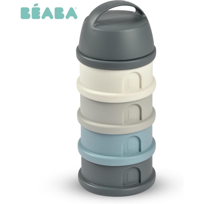 MR-911712-02 Beaba Formula Milk Container 4 Compartments Mineral grey blue in UAE - view 2