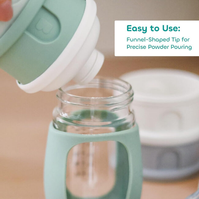 MR-911712-05 Beaba Formula Milk Container 4 Compartments Mineral grey blue in UAE - view 5