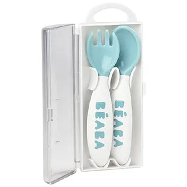 Beaba Training Fork And Spoon 2nd Age Windy Blue in UAE