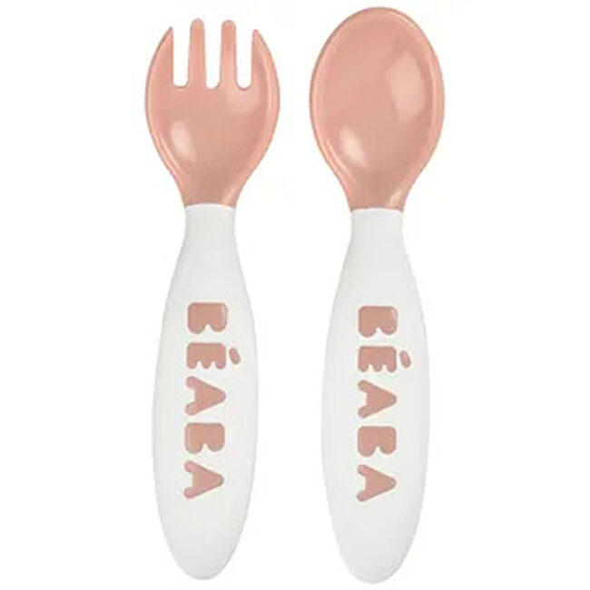 Beaba Training Fork And Spoon 2nd Age Old Pink in UAE - view 4