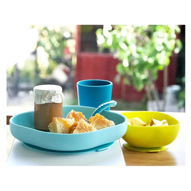 MR-913428-04 Beaba Silicone Meal Set of 4 Blue in UAE - view 4