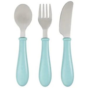 Beaba Stainless Steel Training Cutlery Air Green