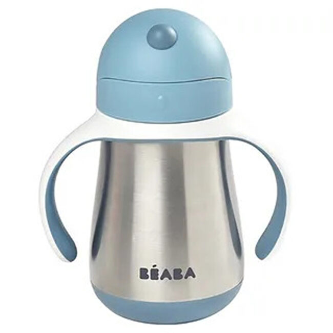 MR-913481-01 Beaba Stainless Steel Straw Cup Windy Blue in UAE