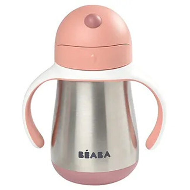 MR-913482-01 Beaba Stainless Steel Straw Cup Old Pink in UAE