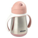 Beaba Stainless Steel Straw Cup Old Pink in UAE - view 5