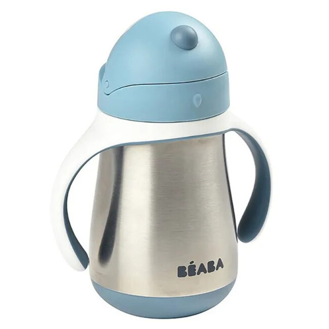 MR-913521-02 Beaba Stainless Steel Bottle 350ml Handle WindyBlue in UAE - view 2