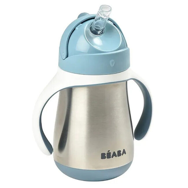MR-913521-03 Beaba Stainless Steel Bottle 350ml Handle WindyBlue in UAE - view 3