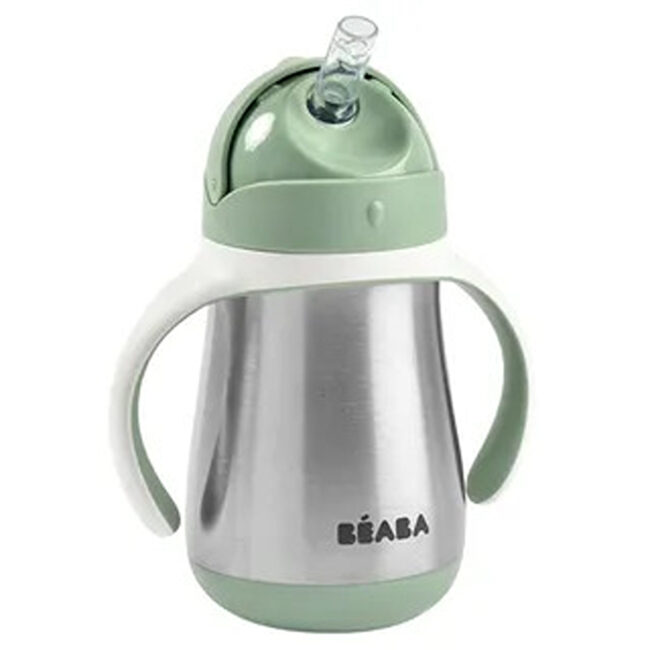 MR-913535-02 Beaba Stainless Steel Straw Cup Sage Green in UAE - view 3