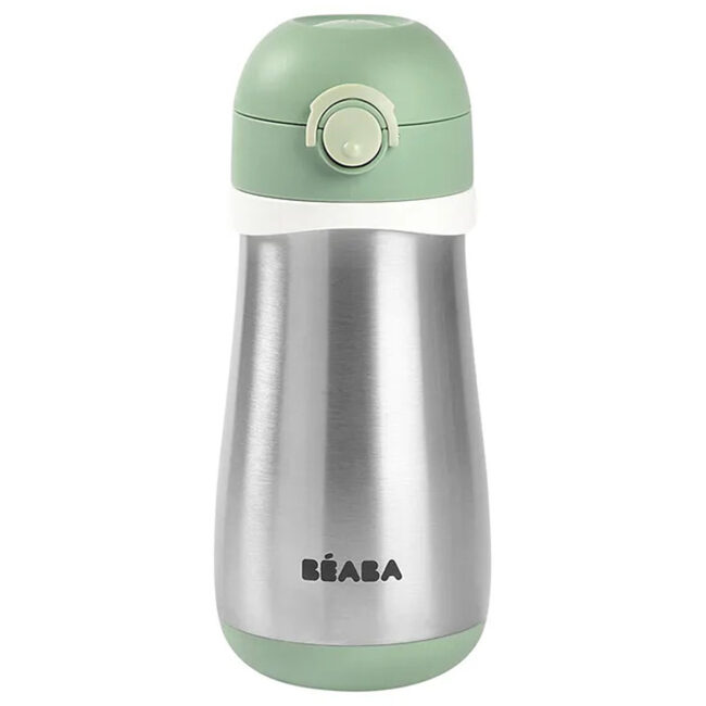 MR-913539-02 Beaba Stainless Steel Bottle 350ml Handle Sage in UAE - view 2