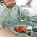 Beaba 2in1 Bib With Removable Sleeves Sage Green in UAE - view 2