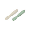 Beaba Set of 2 Silicone Pre Spoons SageGreen VelvetGrey in UAE - view 3