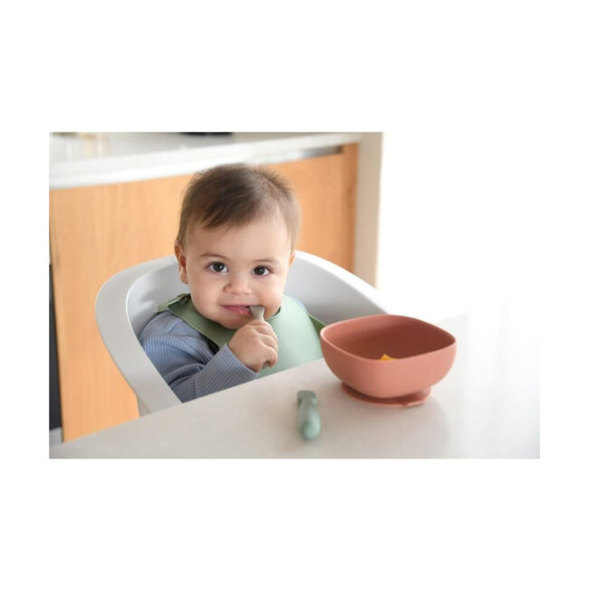 MR-913578-04 Beaba Set of 2 Silicone Pre Spoons SageGreen VelvetGrey in UAE - view 4
