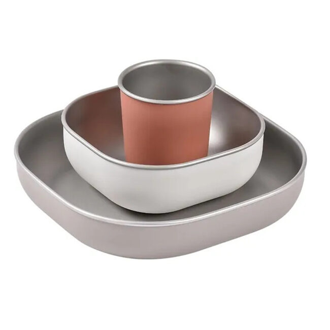MR-913584-01 Beaba Stainless Steel Meal Set Terracotta in UAE
