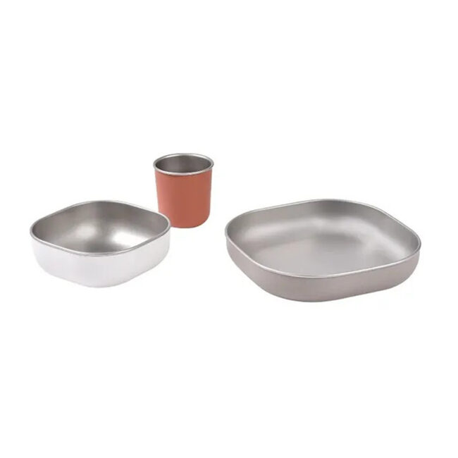 MR-913584-02 Beaba Stainless Steel Meal Set Terracotta in UAE - view 2