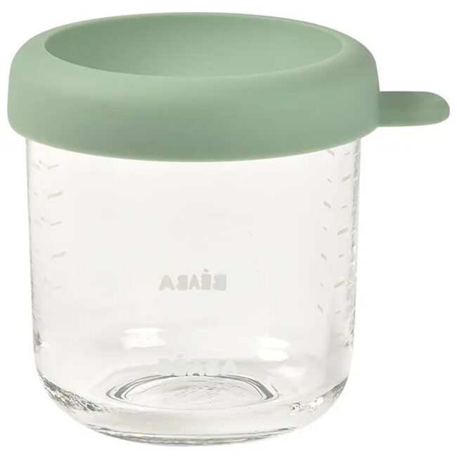 MR-914018-01 Beaba Conservation Jar Glass 150ml Sage Green in UAE