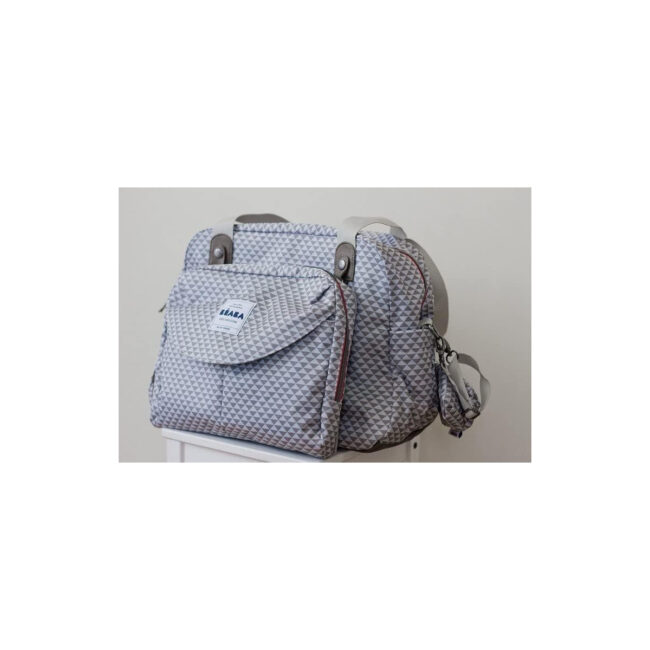 MR-940212-03 Beaba GenevaII Changing Bag Play Print Grey Coral in UAE - view 3