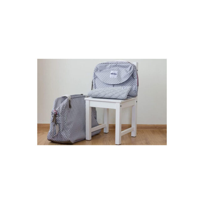 MR-940212-04 Beaba GenevaII Changing Bag Play Print Grey Coral in UAE - view 4