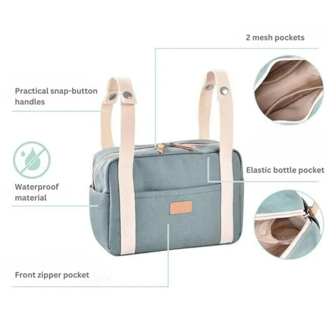 MR-940338-05 Beaba Stroller Organiser Mini Paris Pearl Grey in UAE - view 5