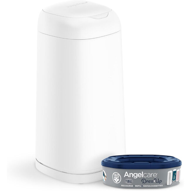 MR-ANGAD-DU-EU-01 Angelcare Dress Up Nappy Pail Octagonal White in UAE