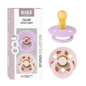 Bibs Pacifier Studio Ladybug Latex Size 2 Violet Sky 2pcs