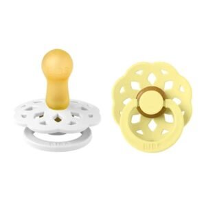 BIBS Boheme 2 PACK Latex Size 1 WhiteSunshine