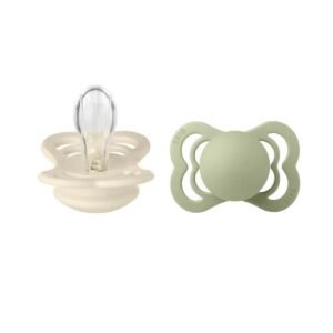 BIBS Supreme 2 PACK Silicone Size 2 IvorySage