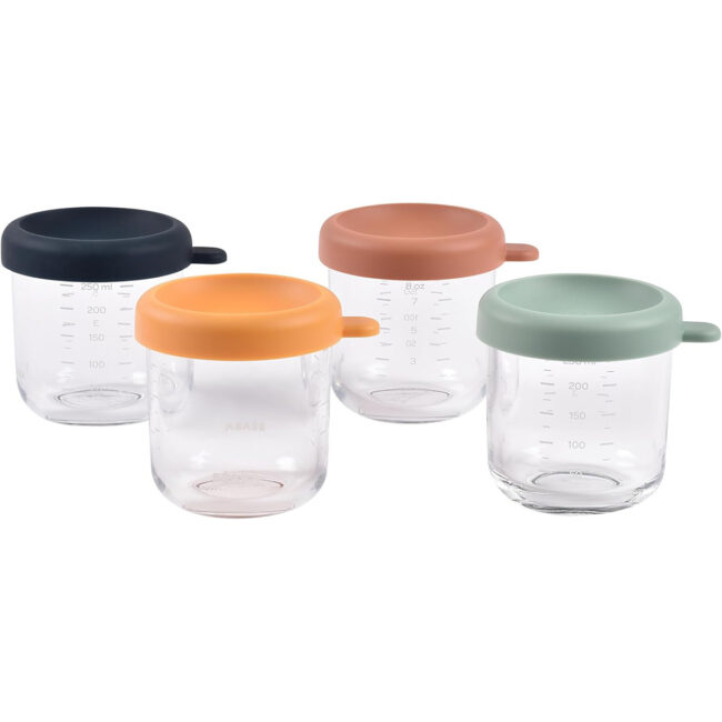 MR-BEA914009-02 Beaba Set of 4x250ml Glass Conservative Jars Sunrise in UAE