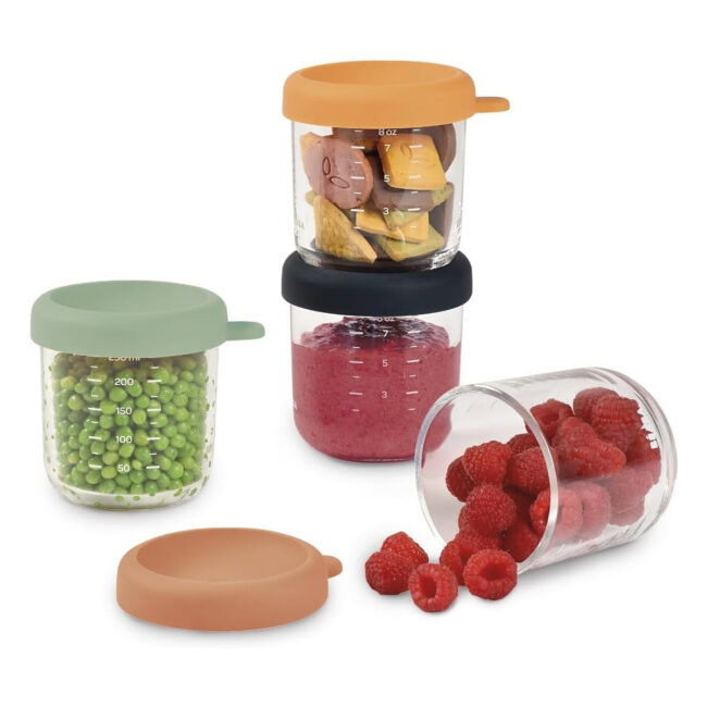 MR-BEA914009-04 Beaba Set of 4x250ml Glass Conservative Jars Sunrise in UAE - view 4