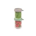 Beaba Set of 2x250ml Glass Conservative Jars Sage SageGreen Gazelle in UAE - view 4