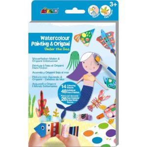 Avenir Watercolour Painting Origami Under the Sea Multicolour Encourage your child to be creative great activity for rainy days indoor play travel and holidays Ages 3