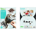 Avenir Scratch Stickers Dinosaur Multicolour Decorate and colour the 4 ferocious dinosaur stickers with scratch art For ages 3 years in UAE - view 5
