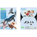 Avenir Scratch Stickers Sea Animal Multicolour Decorate and color the 4 ferocious stickers with scratch art For ages 3 years in UAE - view 3