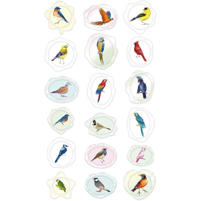 Avenir Sealing Wax Stickers 10 pack BIRD Multicolour fabulous sealing wax stickers showcasing a collection of space objects Ages3 in UAE - view 2