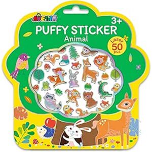 Avenir Puffy Sticker Animal Multicolor activity for kids Perfect work of art to keep for room decoration or to give as a gift ages 3