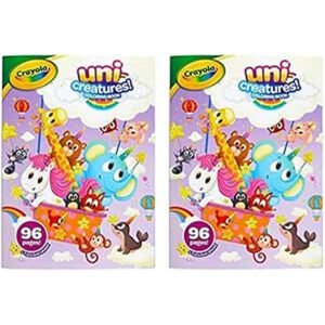 Crayola UniCreatures Coloring Book 96 Unicorn Coloring Pages Gift For Kids Ages 3 4 5 6 Multi