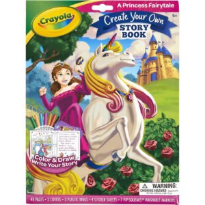 Crayola Book Making Kit for Kids Fairytale Storybook DIY Kits for Girls Boys Ages 6 7 8 9