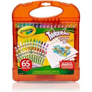 Crayola Twistables Colored Pencils Paper Assorted Coloring Crayons for Children Stationery Elements Coloring Pencils Set 65 Pcs
