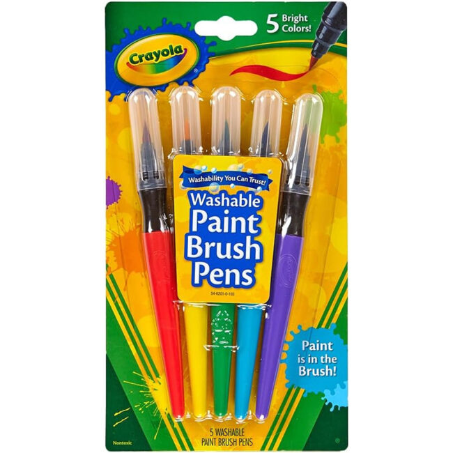 PLS-CY08-0316-01 Crayola Washable Paint BrUSh Pens MultiColour Cy546201 in UAE